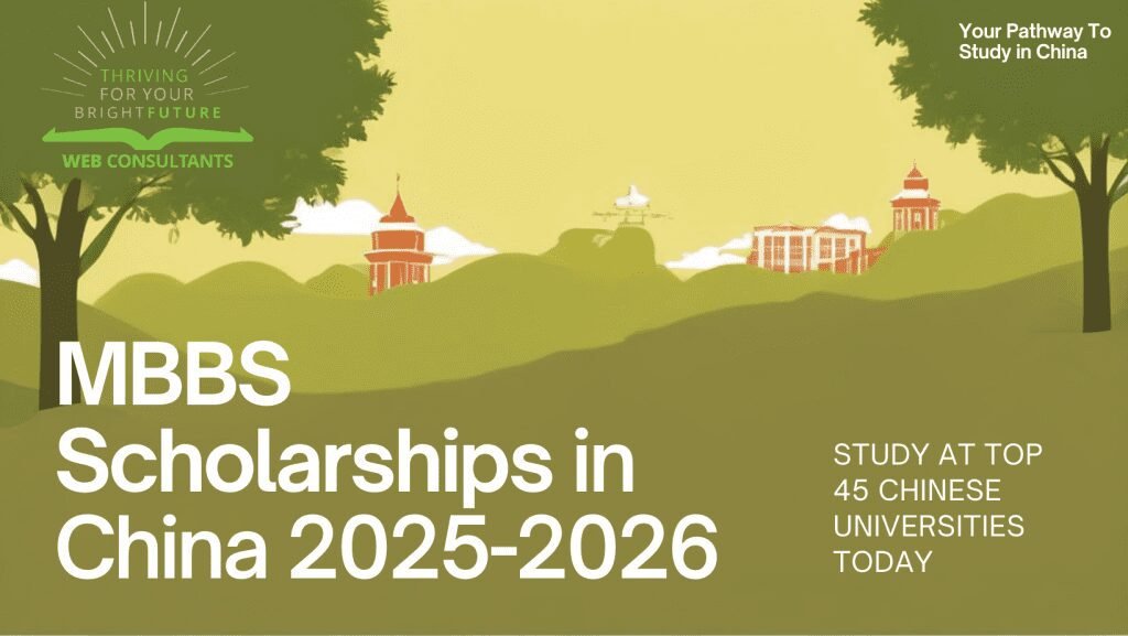 MBBS Scholarships in Top 45 Chinese Universities -Study in China- MBBS in china- Web Consultants China