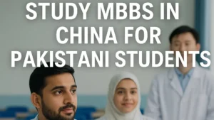 Pakistani students studying MBBS at Zhejiang Chinese Medical University in China.